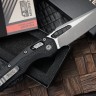 Microtech Knives MSI RAM LOK Black Polymer & M390MK Apocalyptic Standard 210T-10APPMBK